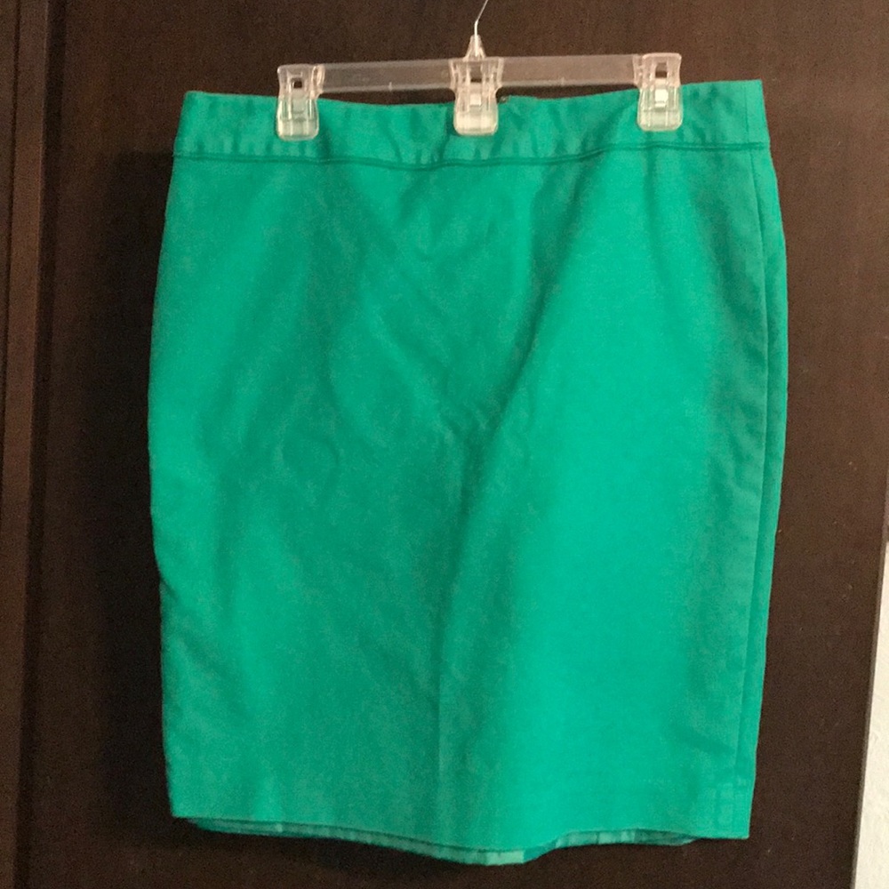 Emerald green pencil skirt